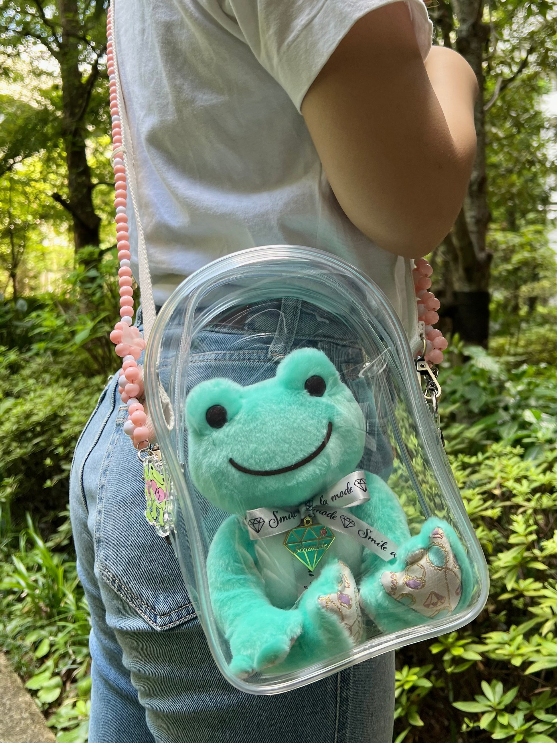 Pickles the Frog] Plush bag & smartphone strap set – POPPY TALE